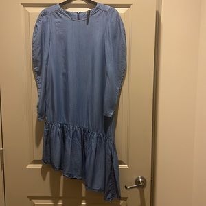 Zara TRF collection denim dress